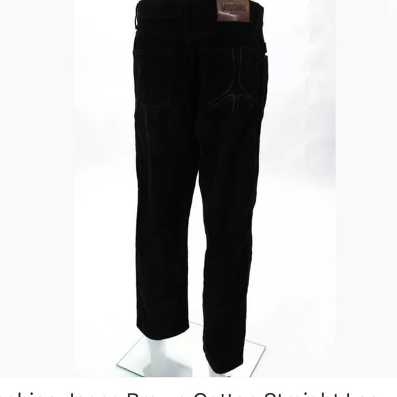 MOSCHINO JEANS BROWN STRAIGHT LEG CORDUROY SZ 30 - Picture 5 of 8